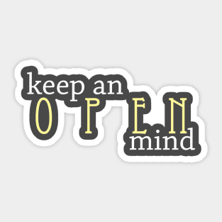 An Open Mind Sticker